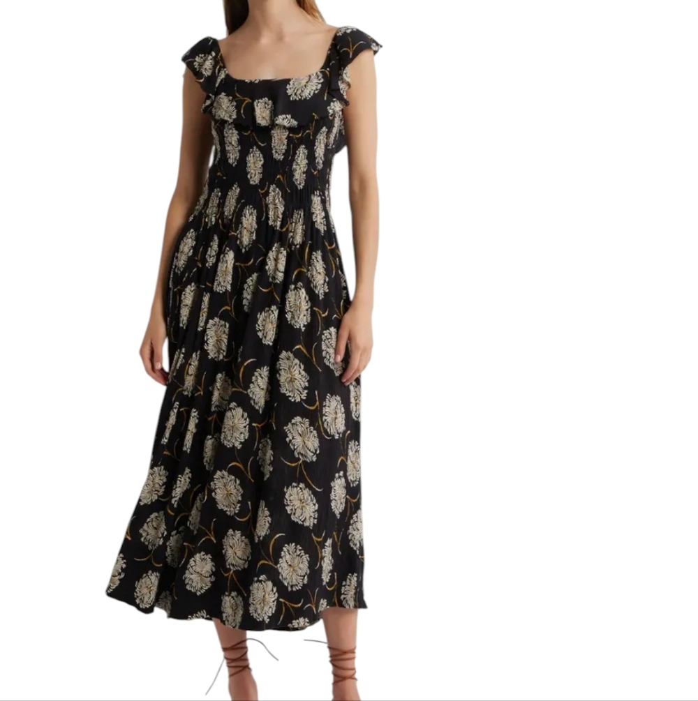THE GREAT. The Havana Print Maxi Dress. Size XS